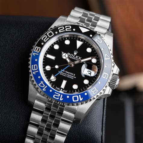 rolex gmt master ii batman retail price|batman rolex unworn for sale.